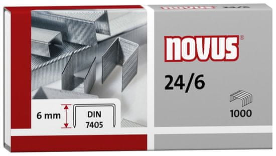 NOVUS Drôtiky do zošívačky 24/6 Standard - 1000 ks