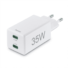 HAMA rýchla USB nabíjačka, 2x USB-C PD/QC, 35 W