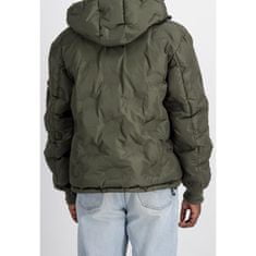 Alpha Industries  Zimná bunda Hooded Logo Puffer-Z Zelená 2XL