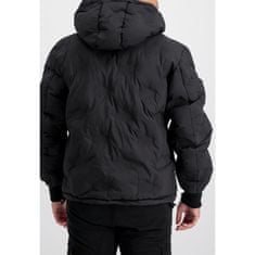 Alpha Industries  Zimná bunda Hooded Logo Puffer Čierna XL