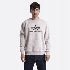 Alpha Industries  Pánska Mikina Basic Sweater Šedá S