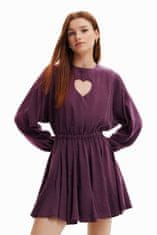 Desigual  Dámske šaty FRIDA fialové Fialová XL Šaty