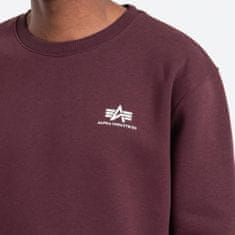 Alpha Industries  Pánska Mikina Basic Sweater Small Logo Bordová S