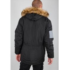 Alpha Industries  Pánska Zimná bunda N-3B Reflective Stripes Čierna 2XL