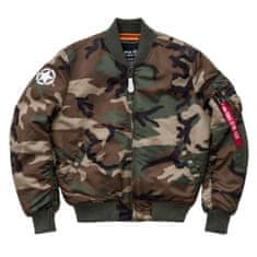 Alpha Industries  MA-1 VF LW Battlewash Pánska prechodná bunda Maskáčová M