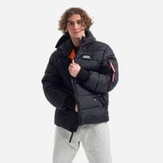 Alpha Industries  Zimná bunda Hooded Puffer Alpha Čierna M