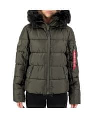 Alpha Industries  Zimná bunda Hooded Puffer Alpha Wmn Zelená M