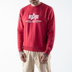 Alpha Industries  Pánska Mikina Basic Sweater-CE Červená S