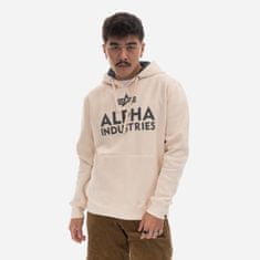 Alpha Industries  Mikina S Kapucňou S Penovou Potlačou Biela 3XL