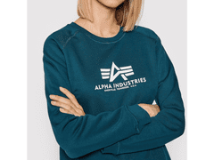 Alpha Industries  New Basic Sweater Wmn Mikina- M Modrá S