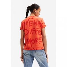 Desigual  Dámske tričko ENYA oranžová Oranžová XL Tričko s krátkym rukávom