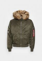 Alpha Industries  BUNDA MA-1 Hooded Arctic Zelená S