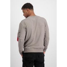 Alpha Industries  Mikina AI Label Sweater Šedá 2XL