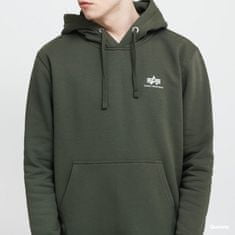 Alpha Industries  Pánska Mikina Basic Hoody Small Logo XL Biela/Šedá