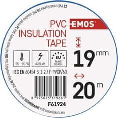 EMOS Izolačná páska PVC 19mm / 20m modrá