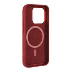 FIXED Kožený zadní kryt MagLeather s podporou MagSafe pro Apple iPhone 15 Pro FIXLM-1202-RD, červený - zánovné