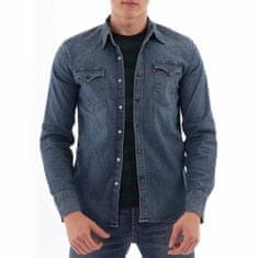 Levis  Pánska Košela s dlhým rukávom Barstow Western Shirt - Bruised Indigo Modrá S