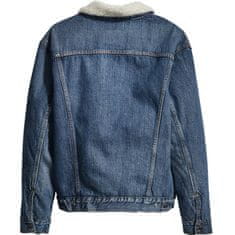 Levis  Pánska Bunda Vintage Fit Sherpa Trucker Modrá XXL