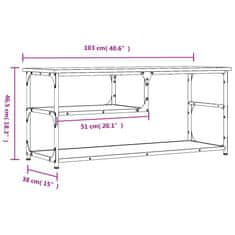 Vidaxl TV skrinka sivá sonoma 103x38x46,5 cm kompozitné drevo a oceľ