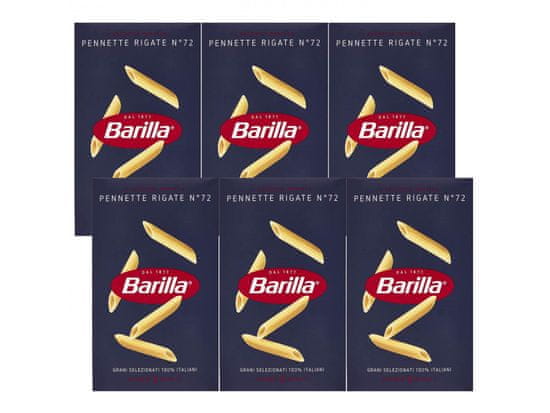 Barilla BARILLA Penne Rigate - Talianske trúbkové cestoviny, cestoviny penne 500g