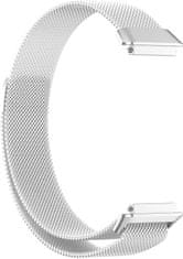 4wrist Milánský tah s magnetickým zapínáním pro Huawei Watch Band 7 - Silver