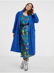 Vero Moda Modré dámske kvetované šaty VERO MODA Liva S