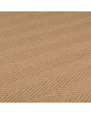 Flair AKCIA: 60x230 cm Behúň Herringbone Border Kira Black 60x230