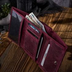 PAOLO PERUZZI Stredná dámska kožená peňaženka T-33-CHR RED