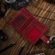 PAOLO PERUZZI Stredná dámska kožená peňaženka T-35-RD RED