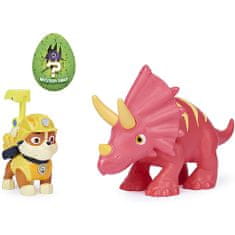 Spin Master Labková patrola - Paw Patrol Dino rescue figúrka Rubble a triceratops