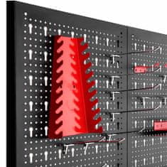 Timeless Tools Kovový nástenný organizér na náradie s háčikmi a zásobníkmi