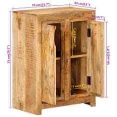 Petromila vidaXL Komoda 55x33x75 cm masívne mangovníkové drevo