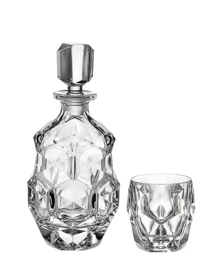 Crystal Bohemia Bohemia Crystal Whisky set Lunar (1 karafa + 6 pohárov)