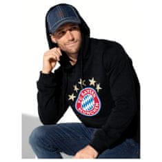 FAN SHOP SLOVAKIA Pánska mikina FC Bayern Mníchov s kapucňou, čierna, 100% bavlna | M