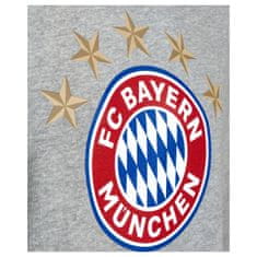 FAN SHOP SLOVAKIA Mikina FC Bayern Mníchov s kapucňou, šedá, 100% bavlna | S