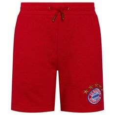 FAN SHOP SLOVAKIA Kraťasy FC Bayern Mníchov. Červené. 3 vrecká. 100% bavlna | M