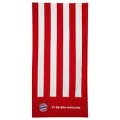 FAN SHOP SLOVAKIA Osuška FC Bayern. Červeno-biela. Znak klubu. 75x150 cm. 100% bavlna.