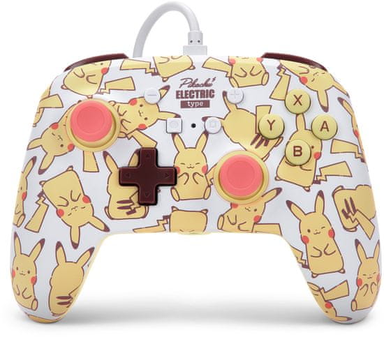 Power A Enhanced Wired Controller, Pikachu Blush (SWITCH) (1526547-01)