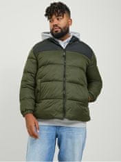 Jack&Jones Plus Pánska bunda JJETOBY 12236356 Rosin (Veľkosť 3XL)