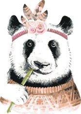 ZUTY Maľovanie podľa čísel - BOHO PANDA NO 80x100 cm