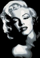 ZUTY Maľovanie podľa čísel - ČIERNOBIELA MARILYN YES 40x50 cm