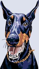 ZUTY Maľovanie podľa čísel - DOBERMAN YES 40x50 cm