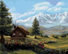 ZUTY Maľovanie podľa čísel - CHATA V HORSKEJ KRAJINE NO 80x100 cm