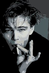 ZUTY Maľovanie podľa čísel - LEONARDO DICAPRIO S CIGARETOU 40x50 cm NO