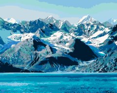 ZUTY Maľovanie podľa čísel - NÁRODNÝ PARK GLACIER BAY NO 80x100 cm