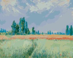 ZUTY Maľovanie podľa čísel - PŠENIČNÉ POLE (CLAUDE MONET) NO 80x100 cm