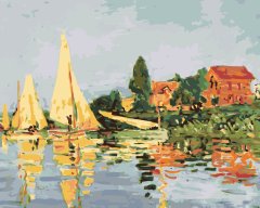 ZUTY Maľovanie podľa čísel - REGATA V ARGENTEUIL (CLAUDE MONET) NO 80x100 cm