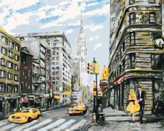 ZUTY Maľovanie podľa čísel - PÁR NA ULICI V NEW YORKU NO 80x100 cm