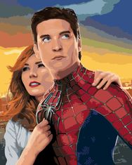 ZUTY Maľovanie podľa čísel - PLAGÁT SPIDERMAN A MJ NO 80x100 cm