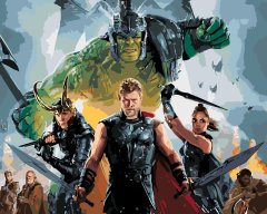 ZUTY Maľovanie podľa čísel - PLAGÁT THOR RAGNAROK NO 80x100 cm